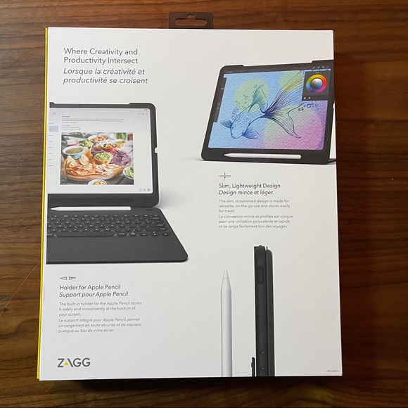 SLIM GO ZAGG KEYBOARD FOR GEN 3&4 IPAD PRO 12.9 - Picture 4 of 12